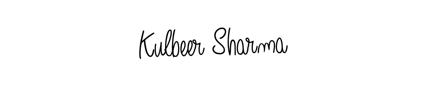 Use a signature maker to create a handwritten signature online. With this signature software, you can design (Angelique-Rose-font-FFP) your own signature for name Kulbeer Sharma. Kulbeer Sharma signature style 5 images and pictures png