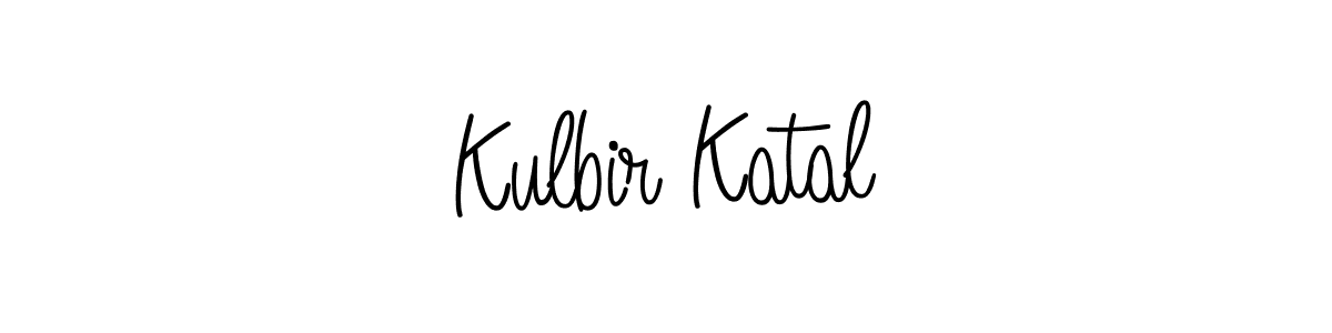 Make a beautiful signature design for name Kulbir Katal. With this signature (Angelique-Rose-font-FFP) style, you can create a handwritten signature for free. Kulbir Katal signature style 5 images and pictures png