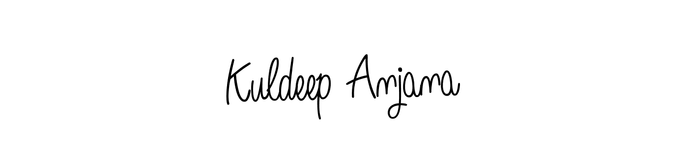 How to make Kuldeep Anjana signature? Angelique-Rose-font-FFP is a professional autograph style. Create handwritten signature for Kuldeep Anjana name. Kuldeep Anjana signature style 5 images and pictures png