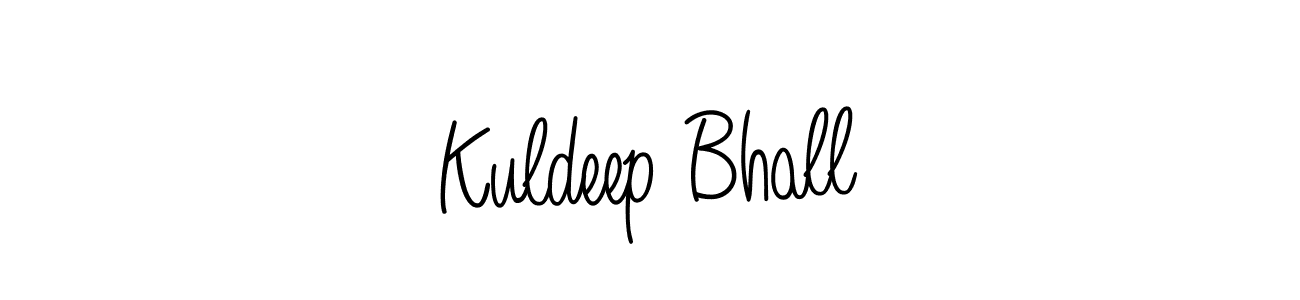 Create a beautiful signature design for name Kuldeep Bhall. With this signature (Angelique-Rose-font-FFP) fonts, you can make a handwritten signature for free. Kuldeep Bhall signature style 5 images and pictures png