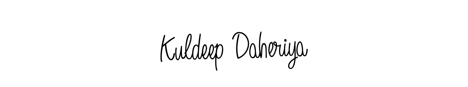 How to make Kuldeep Daheriya signature? Angelique-Rose-font-FFP is a professional autograph style. Create handwritten signature for Kuldeep Daheriya name. Kuldeep Daheriya signature style 5 images and pictures png