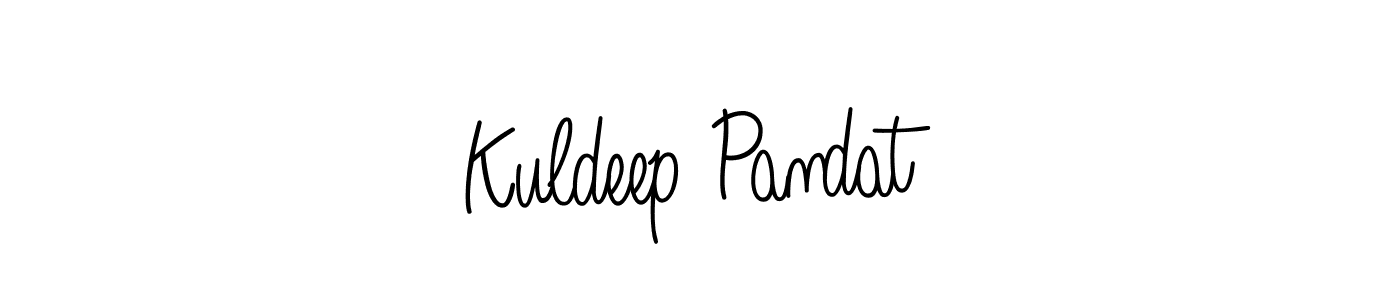 Create a beautiful signature design for name Kuldeep Pandat. With this signature (Angelique-Rose-font-FFP) fonts, you can make a handwritten signature for free. Kuldeep Pandat signature style 5 images and pictures png