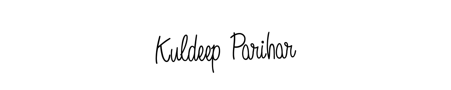 Create a beautiful signature design for name Kuldeep Parihar. With this signature (Angelique-Rose-font-FFP) fonts, you can make a handwritten signature for free. Kuldeep Parihar signature style 5 images and pictures png