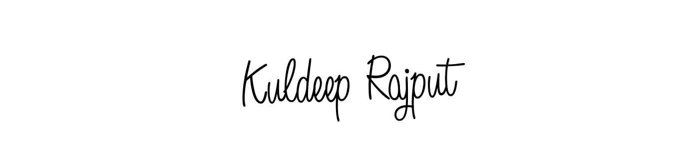 Make a beautiful signature design for name Kuldeep Rajput. With this signature (Angelique-Rose-font-FFP) style, you can create a handwritten signature for free. Kuldeep Rajput signature style 5 images and pictures png