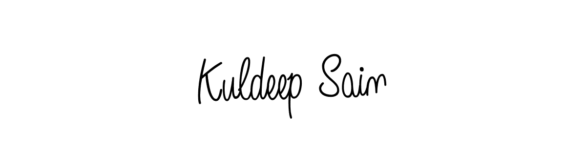 Make a beautiful signature design for name Kuldeep Sain. With this signature (Angelique-Rose-font-FFP) style, you can create a handwritten signature for free. Kuldeep Sain signature style 5 images and pictures png