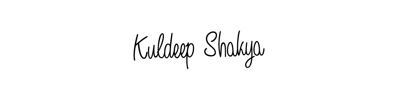 Make a beautiful signature design for name Kuldeep Shakya. With this signature (Angelique-Rose-font-FFP) style, you can create a handwritten signature for free. Kuldeep Shakya signature style 5 images and pictures png