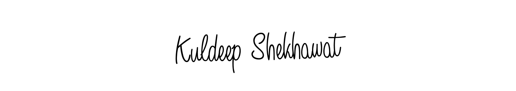 Create a beautiful signature design for name Kuldeep Shekhawat. With this signature (Angelique-Rose-font-FFP) fonts, you can make a handwritten signature for free. Kuldeep Shekhawat signature style 5 images and pictures png