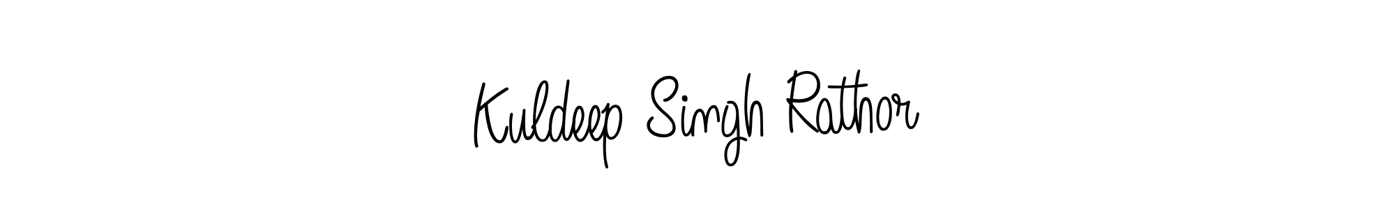 The best way (Angelique-Rose-font-FFP) to make a short signature is to pick only two or three words in your name. The name Kuldeep Singh Rathor include a total of six letters. For converting this name. Kuldeep Singh Rathor signature style 5 images and pictures png