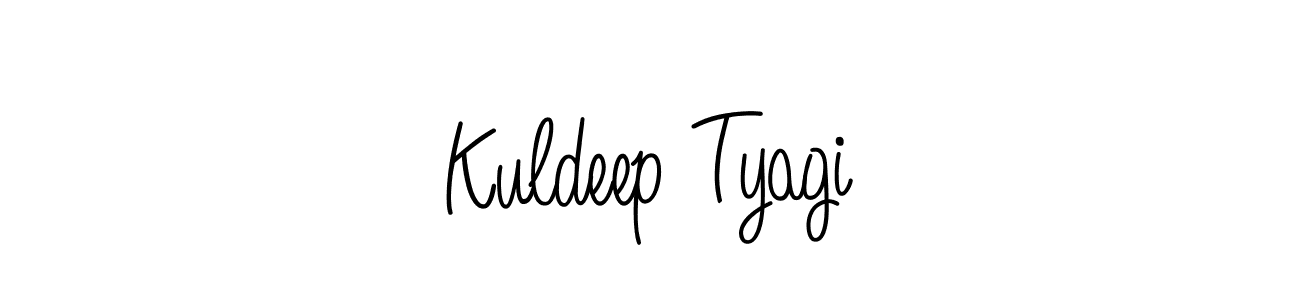 You should practise on your own different ways (Angelique-Rose-font-FFP) to write your name (Kuldeep Tyagi) in signature. don't let someone else do it for you. Kuldeep Tyagi signature style 5 images and pictures png