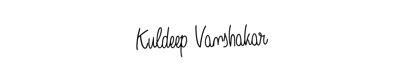 Make a beautiful signature design for name Kuldeep Vanshakar. With this signature (Angelique-Rose-font-FFP) style, you can create a handwritten signature for free. Kuldeep Vanshakar signature style 5 images and pictures png