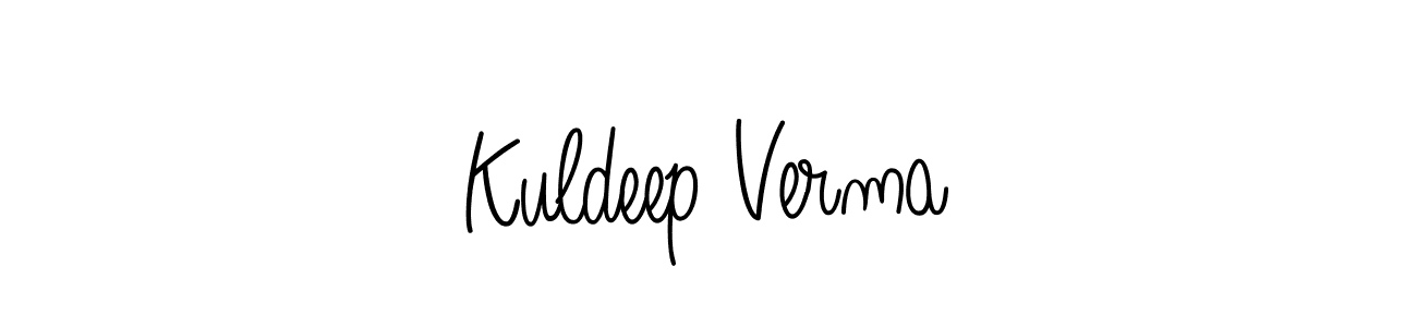 How to make Kuldeep Verma signature? Angelique-Rose-font-FFP is a professional autograph style. Create handwritten signature for Kuldeep Verma name. Kuldeep Verma signature style 5 images and pictures png