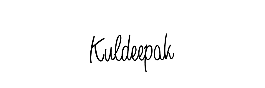 The best way (Angelique-Rose-font-FFP) to make a short signature is to pick only two or three words in your name. The name Kuldeepak include a total of six letters. For converting this name. Kuldeepak signature style 5 images and pictures png