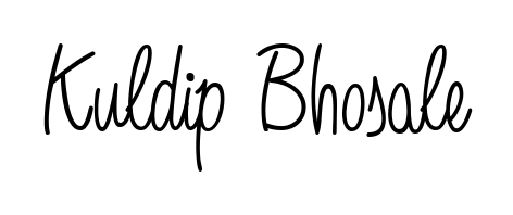 Use a signature maker to create a handwritten signature online. With this signature software, you can design (Angelique-Rose-font-FFP) your own signature for name Kuldip Bhosale. Kuldip Bhosale signature style 5 images and pictures png