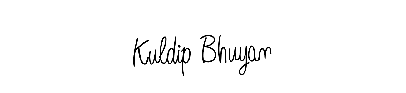 How to make Kuldip Bhuyan name signature. Use Angelique-Rose-font-FFP style for creating short signs online. This is the latest handwritten sign. Kuldip Bhuyan signature style 5 images and pictures png