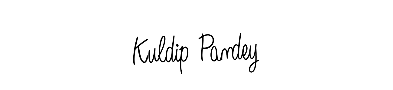 Design your own signature with our free online signature maker. With this signature software, you can create a handwritten (Angelique-Rose-font-FFP) signature for name Kuldip Pandey. Kuldip Pandey signature style 5 images and pictures png