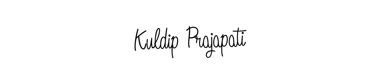 How to make Kuldip Prajapati signature? Angelique-Rose-font-FFP is a professional autograph style. Create handwritten signature for Kuldip Prajapati name. Kuldip Prajapati signature style 5 images and pictures png