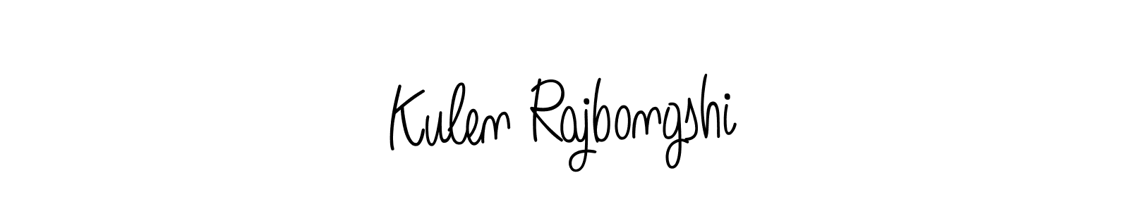 Design your own signature with our free online signature maker. With this signature software, you can create a handwritten (Angelique-Rose-font-FFP) signature for name Kulen Rajbongshi. Kulen Rajbongshi signature style 5 images and pictures png