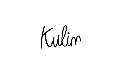 You should practise on your own different ways (Angelique-Rose-font-FFP) to write your name (Kulin) in signature. don't let someone else do it for you. Kulin signature style 5 images and pictures png