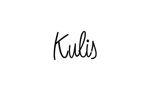 The best way (Angelique-Rose-font-FFP) to make a short signature is to pick only two or three words in your name. The name Kulis include a total of six letters. For converting this name. Kulis signature style 5 images and pictures png