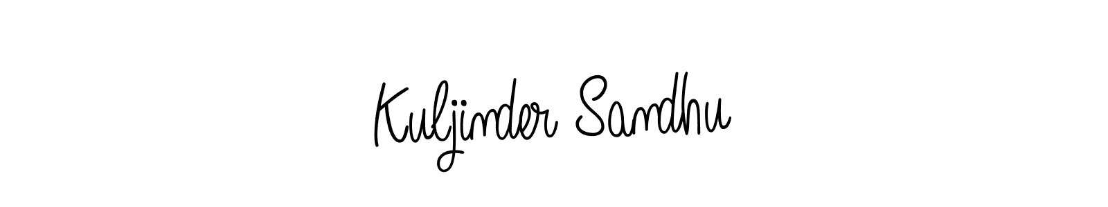 Use a signature maker to create a handwritten signature online. With this signature software, you can design (Angelique-Rose-font-FFP) your own signature for name Kuljinder Sandhu. Kuljinder Sandhu signature style 5 images and pictures png