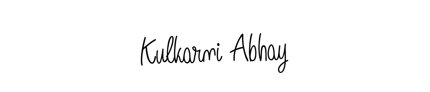 Create a beautiful signature design for name Kulkarni Abhay. With this signature (Angelique-Rose-font-FFP) fonts, you can make a handwritten signature for free. Kulkarni Abhay signature style 5 images and pictures png