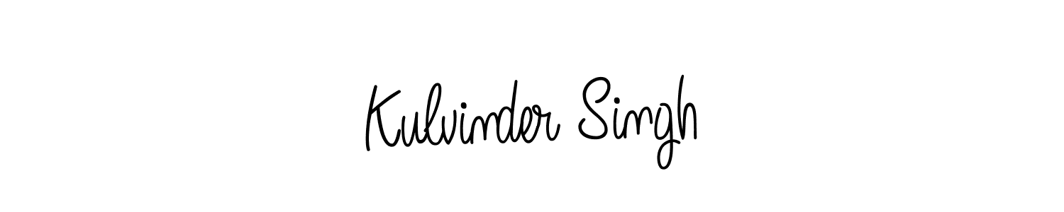 Kulvinder Singh stylish signature style. Best Handwritten Sign (Angelique-Rose-font-FFP) for my name. Handwritten Signature Collection Ideas for my name Kulvinder Singh. Kulvinder Singh signature style 5 images and pictures png