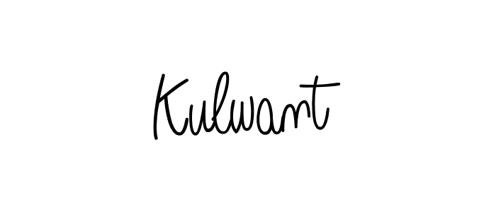 How to make Kulwant name signature. Use Angelique-Rose-font-FFP style for creating short signs online. This is the latest handwritten sign. Kulwant signature style 5 images and pictures png