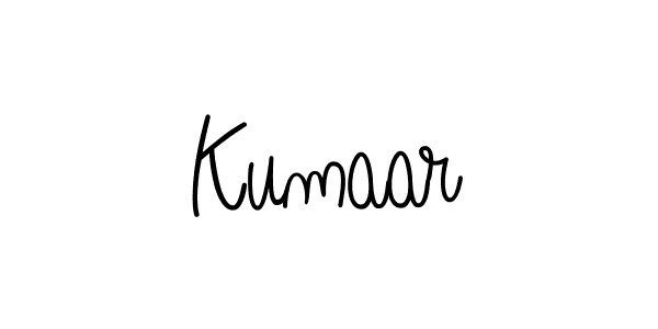 Create a beautiful signature design for name Kumaar. With this signature (Angelique-Rose-font-FFP) fonts, you can make a handwritten signature for free. Kumaar signature style 5 images and pictures png