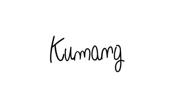 Create a beautiful signature design for name Kumang. With this signature (Angelique-Rose-font-FFP) fonts, you can make a handwritten signature for free. Kumang signature style 5 images and pictures png