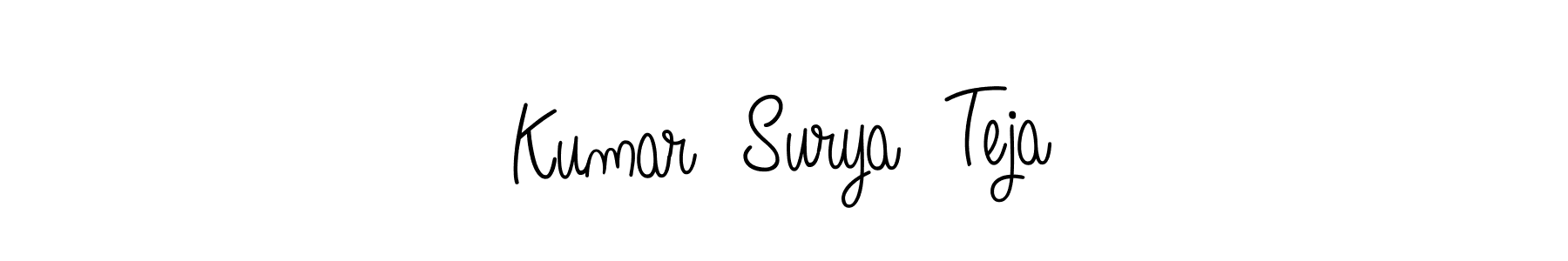 Make a beautiful signature design for name Kumar  Surya  Teja. With this signature (Angelique-Rose-font-FFP) style, you can create a handwritten signature for free. Kumar  Surya  Teja signature style 5 images and pictures png