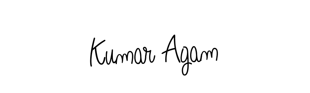 Create a beautiful signature design for name Kumar Agam. With this signature (Angelique-Rose-font-FFP) fonts, you can make a handwritten signature for free. Kumar Agam signature style 5 images and pictures png
