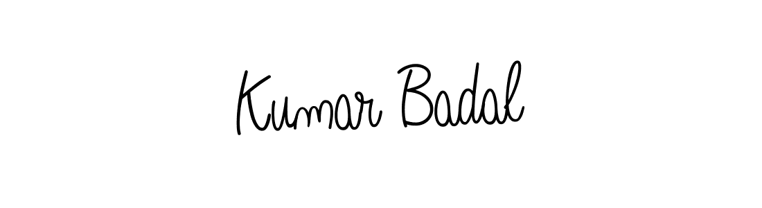 You should practise on your own different ways (Angelique-Rose-font-FFP) to write your name (Kumar Badal) in signature. don't let someone else do it for you. Kumar Badal signature style 5 images and pictures png