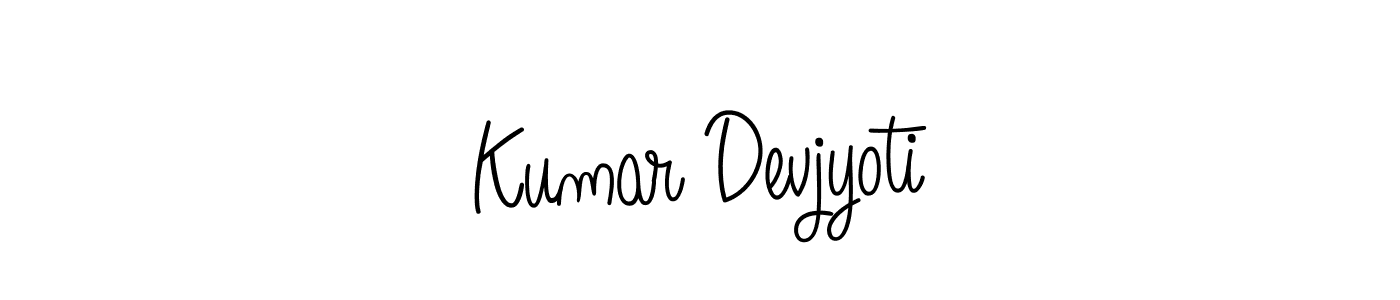 You should practise on your own different ways (Angelique-Rose-font-FFP) to write your name (Kumar Devjyoti) in signature. don't let someone else do it for you. Kumar Devjyoti signature style 5 images and pictures png