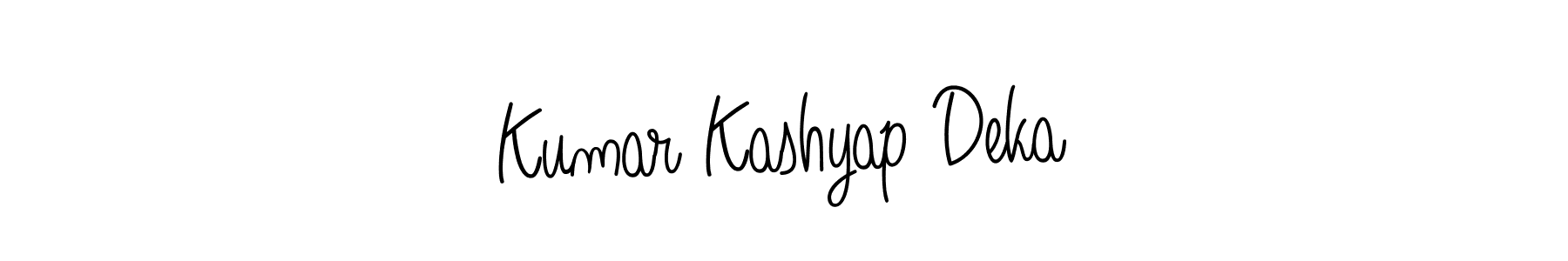 Kumar Kashyap Deka stylish signature style. Best Handwritten Sign (Angelique-Rose-font-FFP) for my name. Handwritten Signature Collection Ideas for my name Kumar Kashyap Deka. Kumar Kashyap Deka signature style 5 images and pictures png