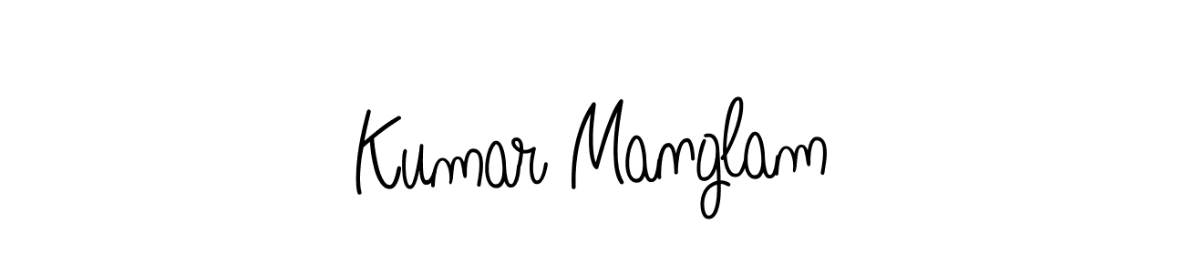 How to make Kumar Manglam signature? Angelique-Rose-font-FFP is a professional autograph style. Create handwritten signature for Kumar Manglam name. Kumar Manglam signature style 5 images and pictures png