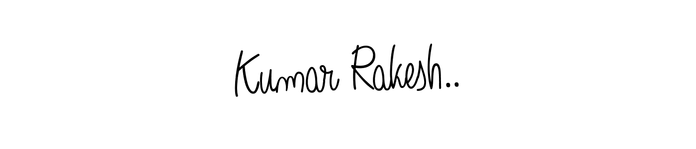 Design your own signature with our free online signature maker. With this signature software, you can create a handwritten (Angelique-Rose-font-FFP) signature for name Kumar Rakesh... Kumar Rakesh.. signature style 5 images and pictures png