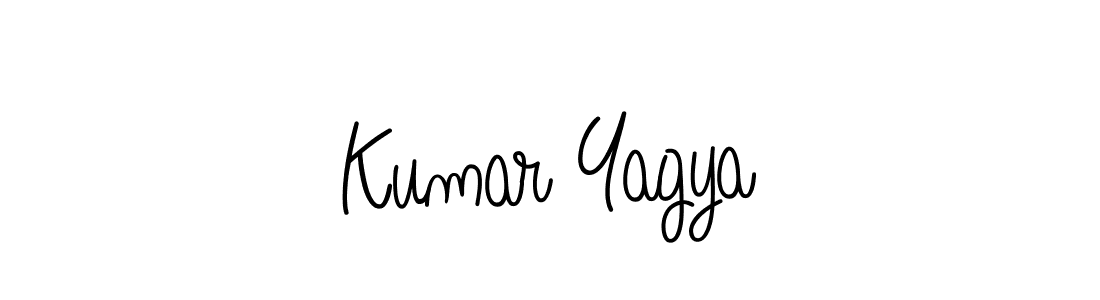 Kumar Yagya stylish signature style. Best Handwritten Sign (Angelique-Rose-font-FFP) for my name. Handwritten Signature Collection Ideas for my name Kumar Yagya. Kumar Yagya signature style 5 images and pictures png