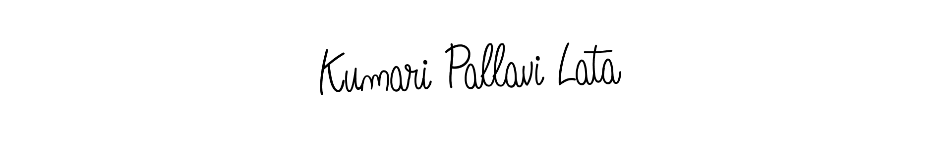 You should practise on your own different ways (Angelique-Rose-font-FFP) to write your name (Kumari Pallavi Lata) in signature. don't let someone else do it for you. Kumari Pallavi Lata signature style 5 images and pictures png