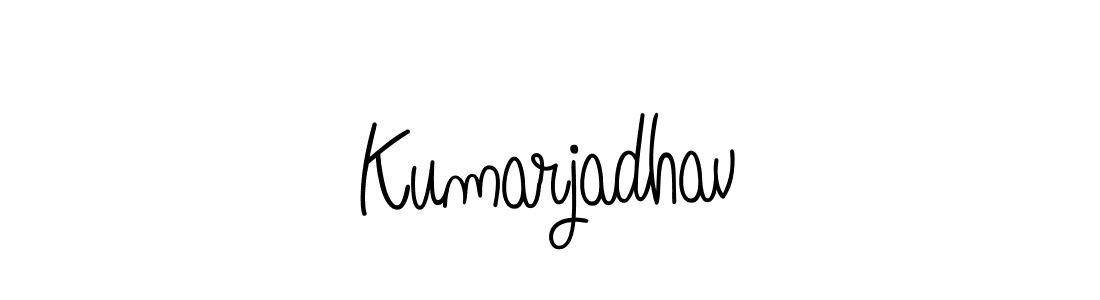 Use a signature maker to create a handwritten signature online. With this signature software, you can design (Angelique-Rose-font-FFP) your own signature for name Kumarjadhav. Kumarjadhav signature style 5 images and pictures png