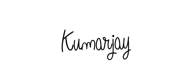 You should practise on your own different ways (Angelique-Rose-font-FFP) to write your name (Kumarjay) in signature. don't let someone else do it for you. Kumarjay signature style 5 images and pictures png