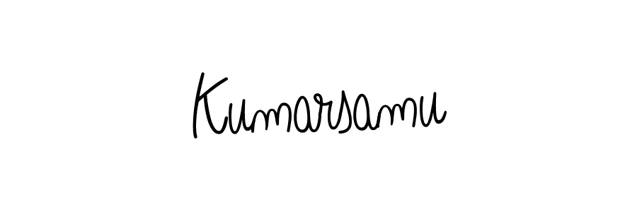 Make a beautiful signature design for name Kumarsamu. With this signature (Angelique-Rose-font-FFP) style, you can create a handwritten signature for free. Kumarsamu signature style 5 images and pictures png
