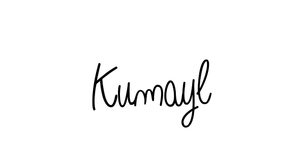 How to make Kumayl name signature. Use Angelique-Rose-font-FFP style for creating short signs online. This is the latest handwritten sign. Kumayl signature style 5 images and pictures png