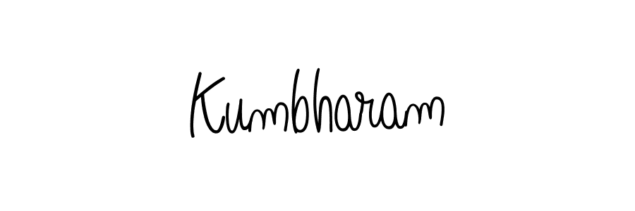 Kumbharam stylish signature style. Best Handwritten Sign (Angelique-Rose-font-FFP) for my name. Handwritten Signature Collection Ideas for my name Kumbharam. Kumbharam signature style 5 images and pictures png