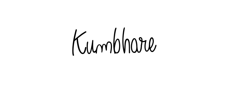 How to make Kumbhare name signature. Use Angelique-Rose-font-FFP style for creating short signs online. This is the latest handwritten sign. Kumbhare signature style 5 images and pictures png