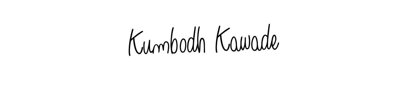 Kumbodh Kawade stylish signature style. Best Handwritten Sign (Angelique-Rose-font-FFP) for my name. Handwritten Signature Collection Ideas for my name Kumbodh Kawade. Kumbodh Kawade signature style 5 images and pictures png