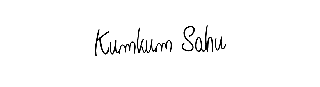 Create a beautiful signature design for name Kumkum Sahu. With this signature (Angelique-Rose-font-FFP) fonts, you can make a handwritten signature for free. Kumkum Sahu signature style 5 images and pictures png