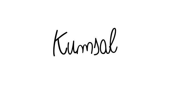 You should practise on your own different ways (Angelique-Rose-font-FFP) to write your name (Kumsal) in signature. don't let someone else do it for you. Kumsal signature style 5 images and pictures png