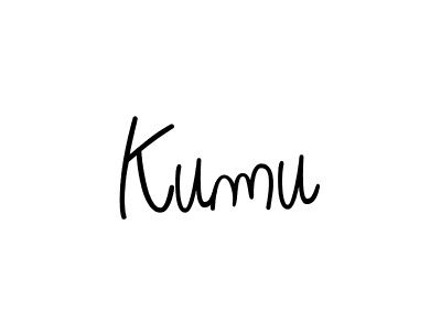 Use a signature maker to create a handwritten signature online. With this signature software, you can design (Angelique-Rose-font-FFP) your own signature for name Kumu. Kumu signature style 5 images and pictures png