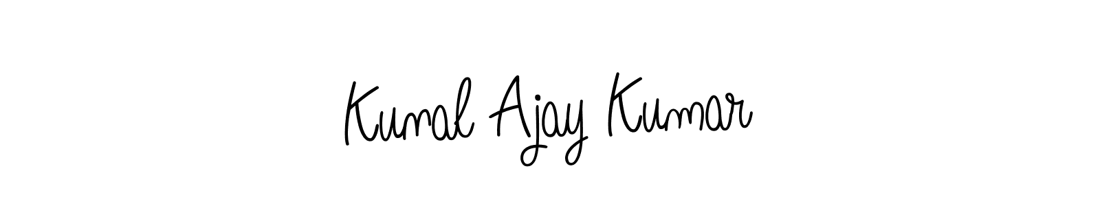 Design your own signature with our free online signature maker. With this signature software, you can create a handwritten (Angelique-Rose-font-FFP) signature for name Kunal Ajay Kumar. Kunal Ajay Kumar signature style 5 images and pictures png