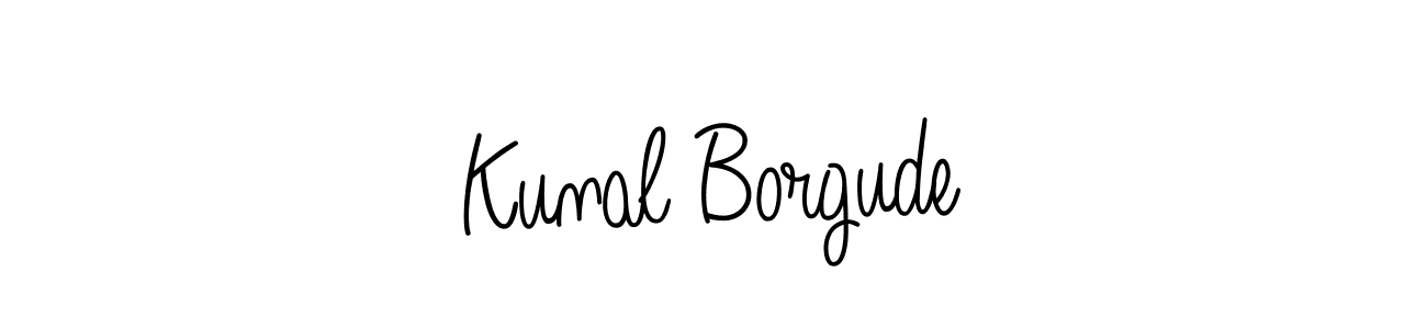 How to Draw Kunal Borgude signature style? Angelique-Rose-font-FFP is a latest design signature styles for name Kunal Borgude. Kunal Borgude signature style 5 images and pictures png